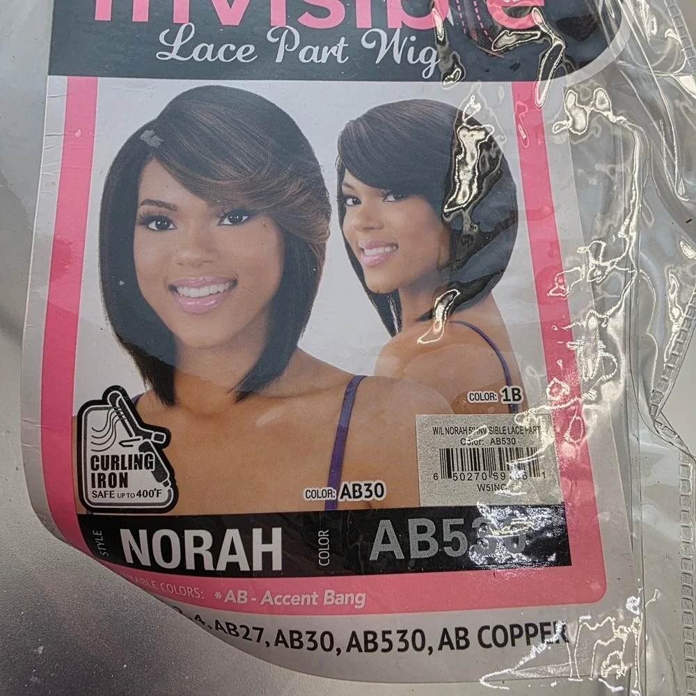 Mayde Beauty Norah Invisible Lace Part Wig AB530 Burgundy Plum Synthetic Bob